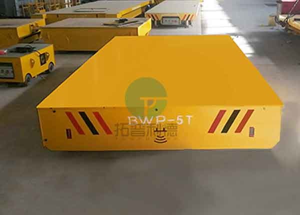 30t Warehouse Mold Handling Transfer Steel Floor Steerable Bogie