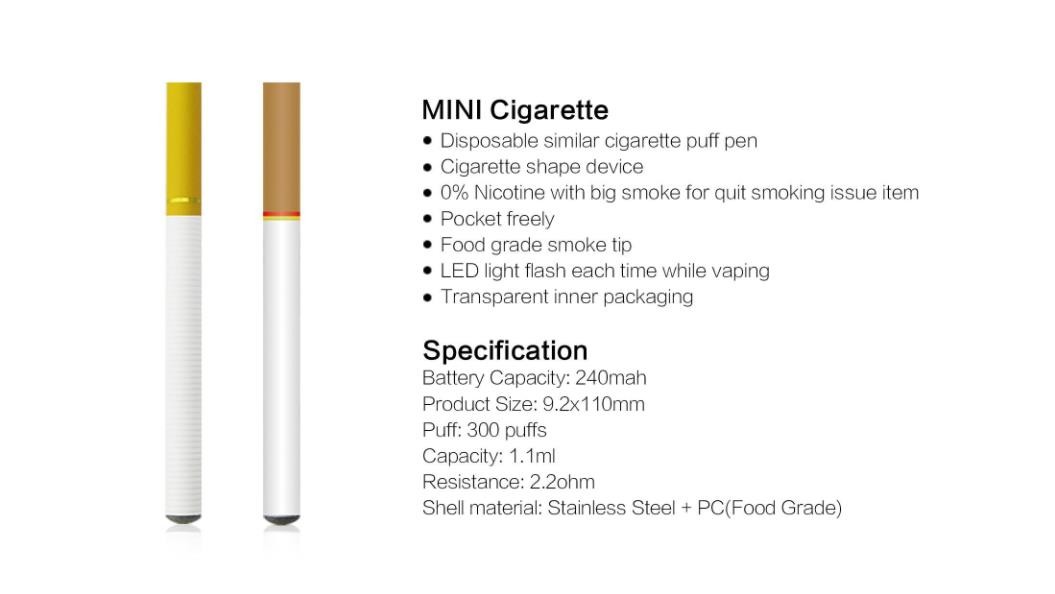 Wholesale MINI simulation electronic cigarette with similar cigarette puff pen