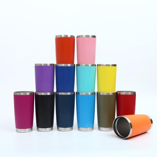 Travel Coffee Tumbler 20 Oz Insulated Mug With Lid Stainless Steel Cup For Hot