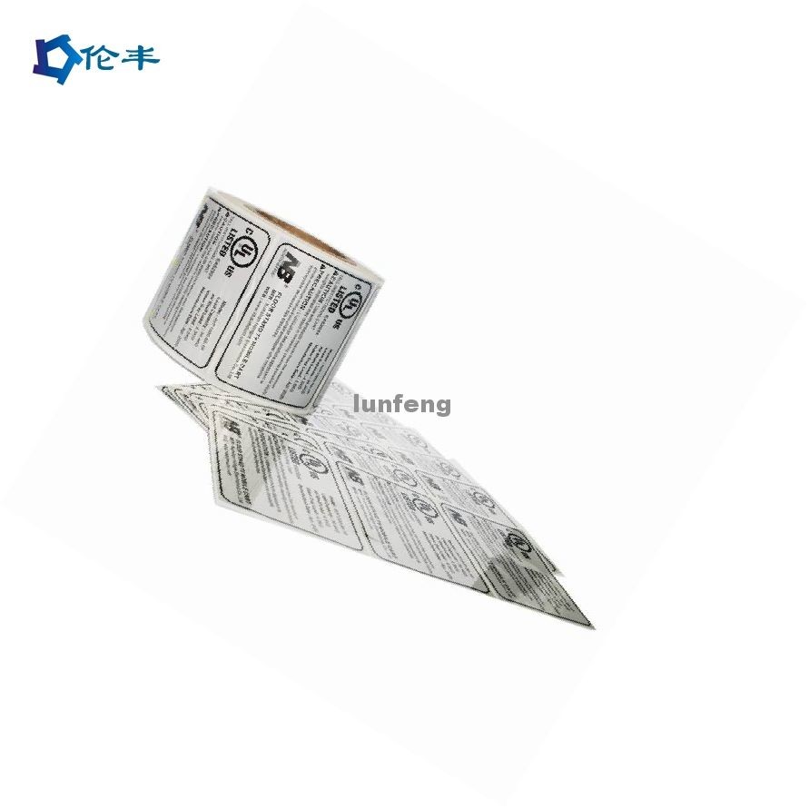 Art Paper Foil Silver Sticker Label Printing Rear Adhesive BOPP