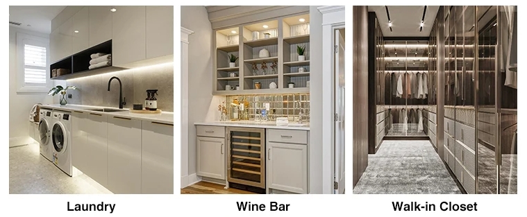 Los Angeles Kitchen Wall Hanging Cabinet with Flat Edge / Eased Edge Countertop Edging