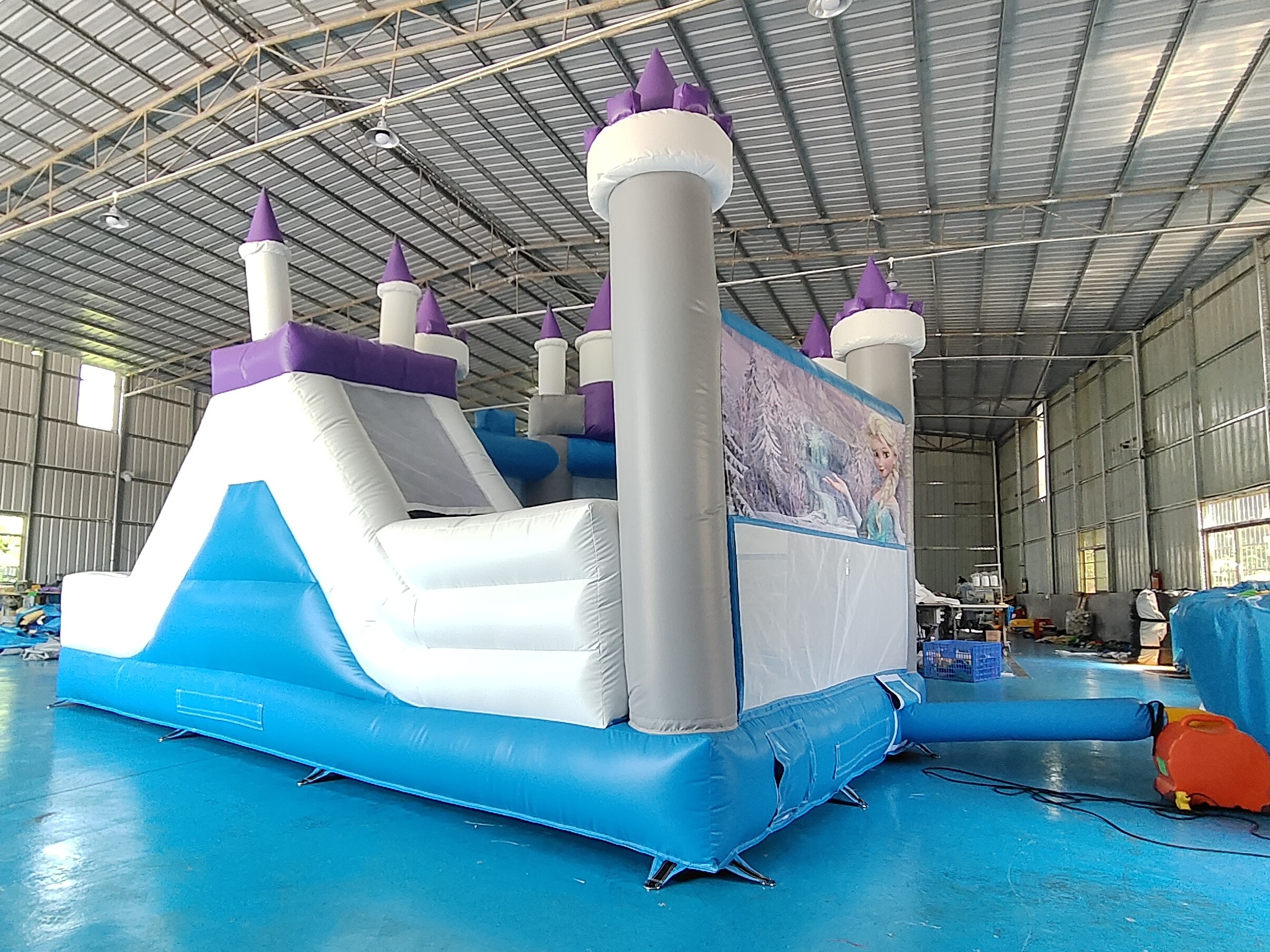 Hot Sale Inflatable Jumping House Frozen Cartoon Inflatable Slide For Party Inflatable Combo Castle For Outdoor Indoor