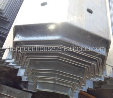 Greenhouse Rain Gutter Width Customizable and Long Service Life Advantage