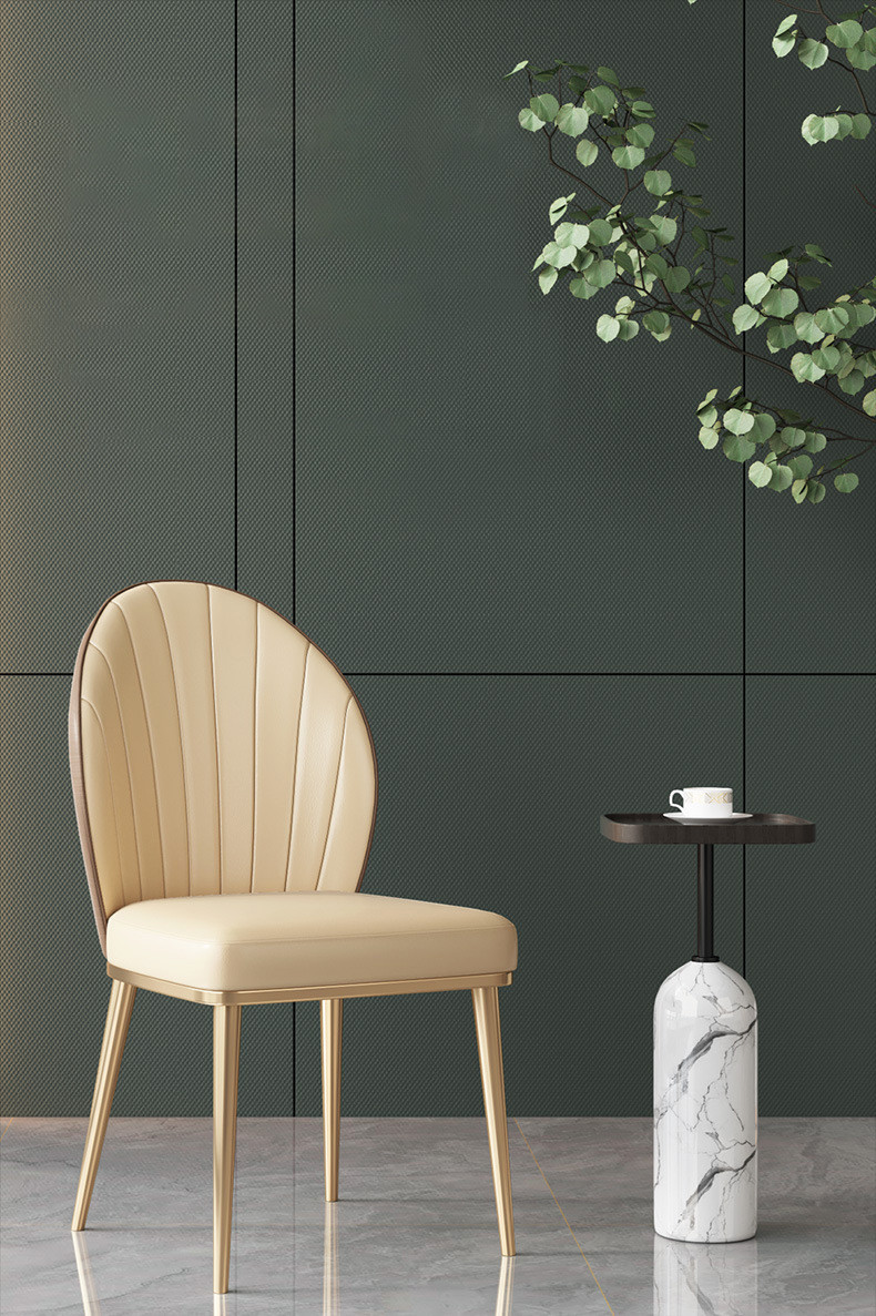 Modern Stainless Steel Velvet/PU Restaurant Dining Table And Chairs