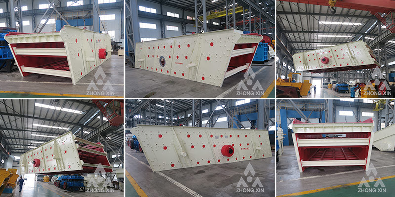 Circular Mobile Sand Vibrating Screen Made by Zhongxin Machinery Company circular YK vibrating screen