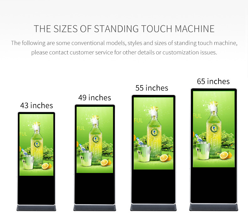 Landing Split Portable Vertical High Definition 43 Inch Floor Standing Kiosk