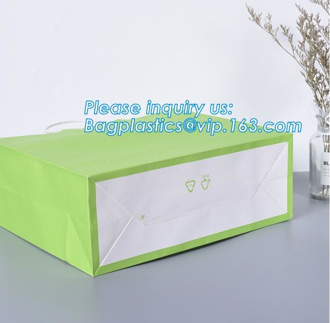 Customized Red Printed Kraft Paper Shopping Bag with Ribbon Handles and Bowknot,Kraft Paper Shopping Bag with Kinds off