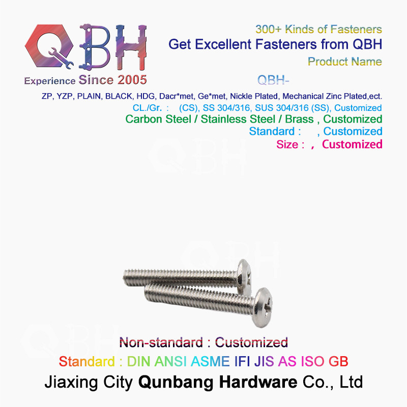 304 M3 Stainless Steel Hex Bolts Flat Head Cross Screws