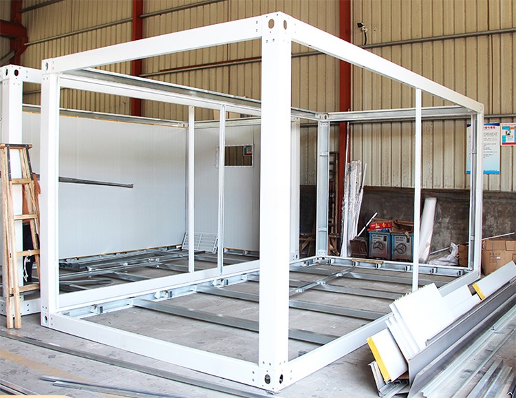 Industrial Design Style Steel Frame for 6 x 3 x 2.8m Flat Pack Galvanized Light Steel Prefab Shipping Container Module