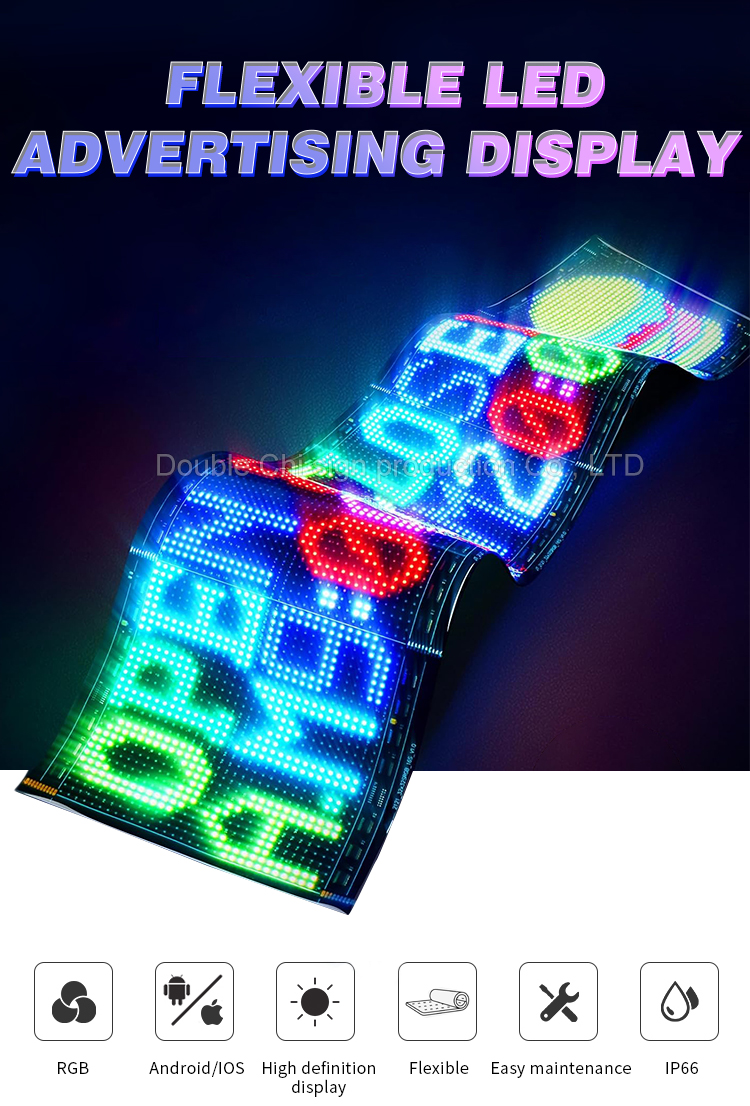 Indoor LED Digital Signage USB Input Interface for Store Hotel Bar Car Programmable