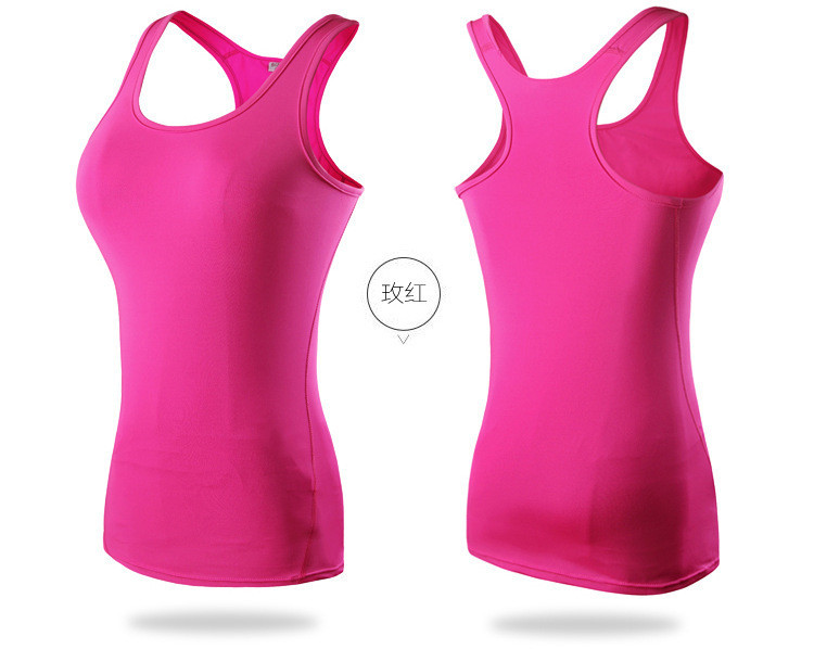 Professional Elastic Outdoor Front Close Builtup Sport Women Tank Top