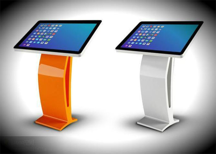 Floor Stand Indoor Advertising 500cd/m2 Touch Screen Information LCD Digital Signage Kiosk