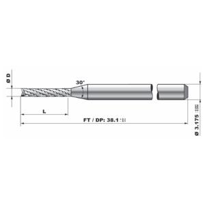 Chip Breaker Geometry PCB End Mill CNC Router Bits