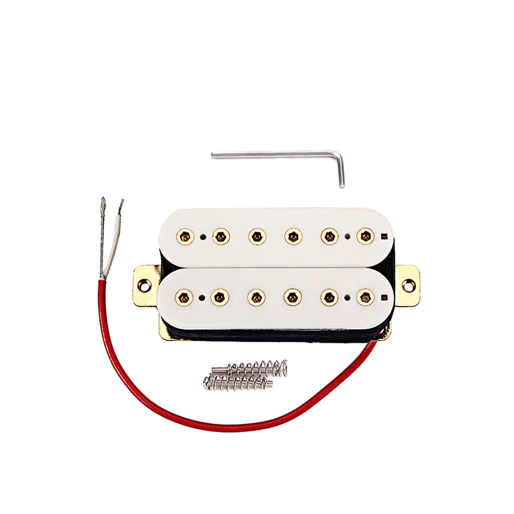 White Double Coil Humbucker Pickups 12.17K ST Fender SG Electric Guitar Pickup
