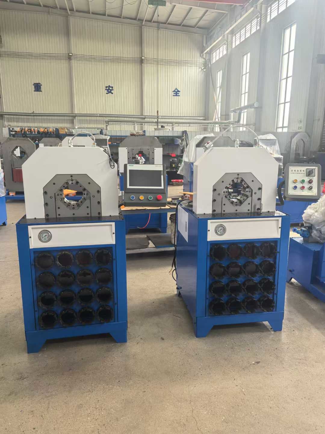 2&3 Inch Button Control Systerm 5.5kw/7.5kw 300 Pieces/H With Fast Change Moulds Tools Hydraulic Hose Crimping Machine