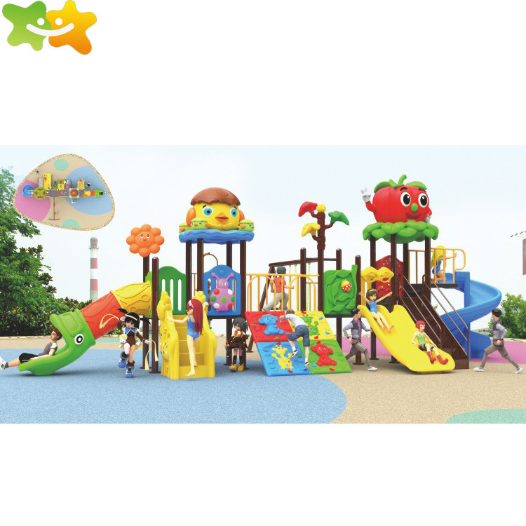 European Standard Plastic Playground Slide For Child 3-14 Years Old