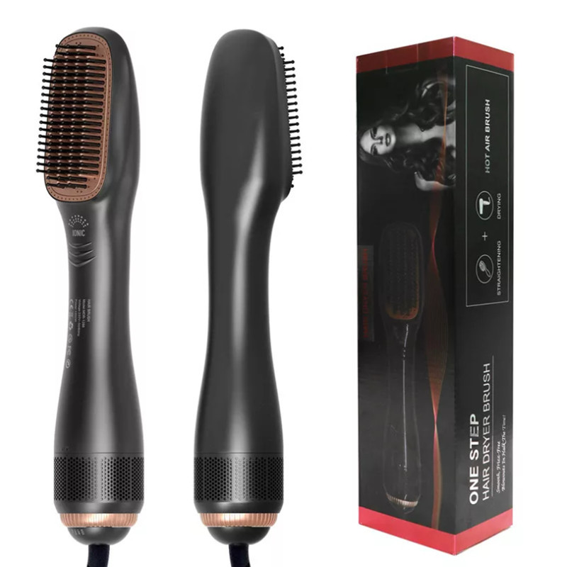 110V AC Dryer Styler Hot Air Comb , 60Hz Electric Heated Hair Brush