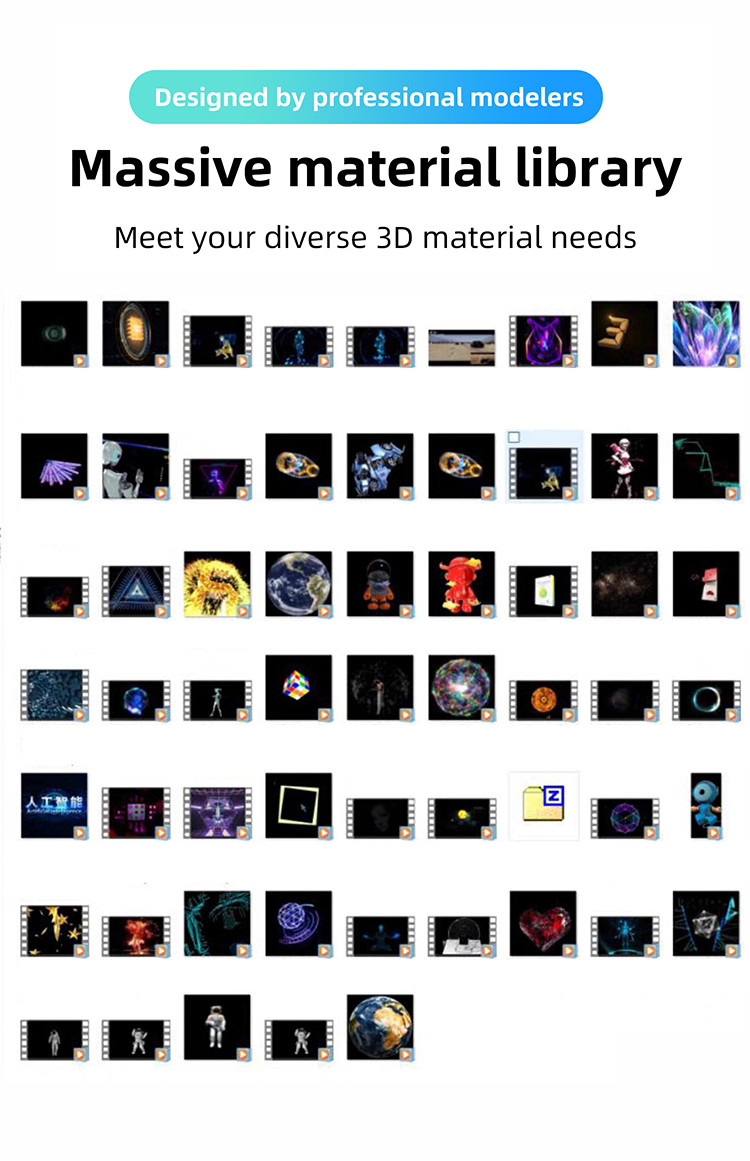 Advertising 3D Hologram Projector 3D LED Holographic Machine