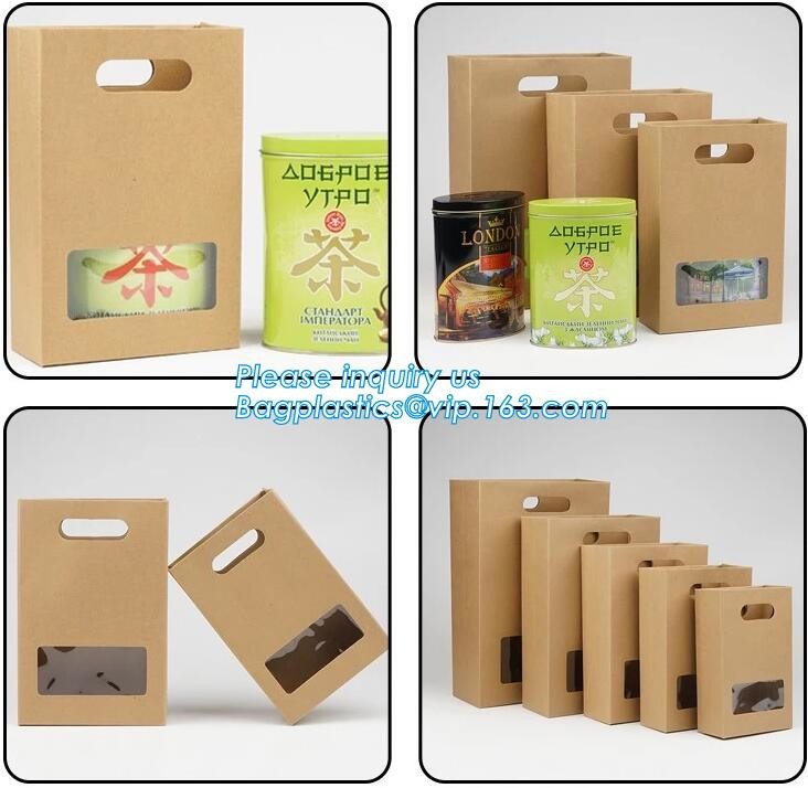 Paper Eco Retail Packaging Logo Printed Bagease Carrier Handle