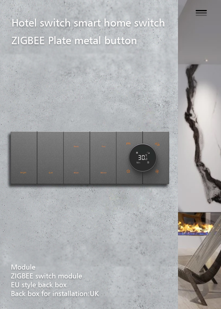 Smart Home / Villa / Hotel Tuya Zigbee Switch Scene Control Switch