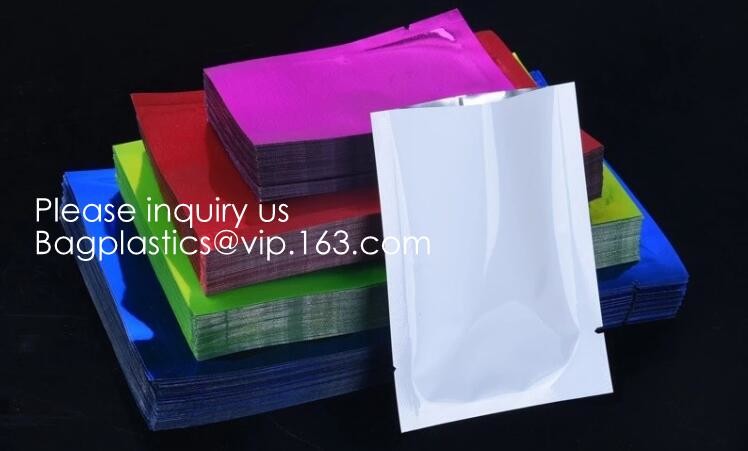 Laminated Material Metalized Film Side Gusset Pouches,Digital Metaled Print Stand Up Metaled Pouch,Resealable Metalized