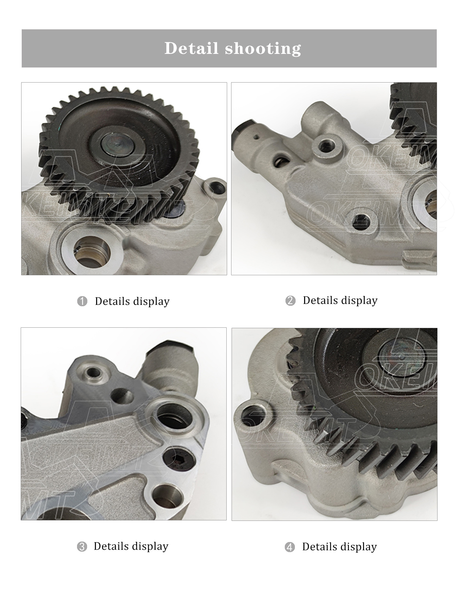 OKEIMT Excavator Oil Pump ME-201735 4M40 Diesel Engine Parts