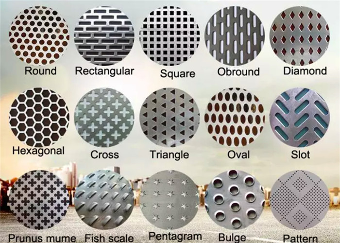 Galvanised 6mm Round Hole Punched Perforated Wire Mesh Netting
