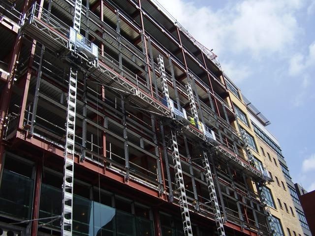 Mast Suspended Access Platform Climbing Aerial Work With Single Cage Or Double Cage