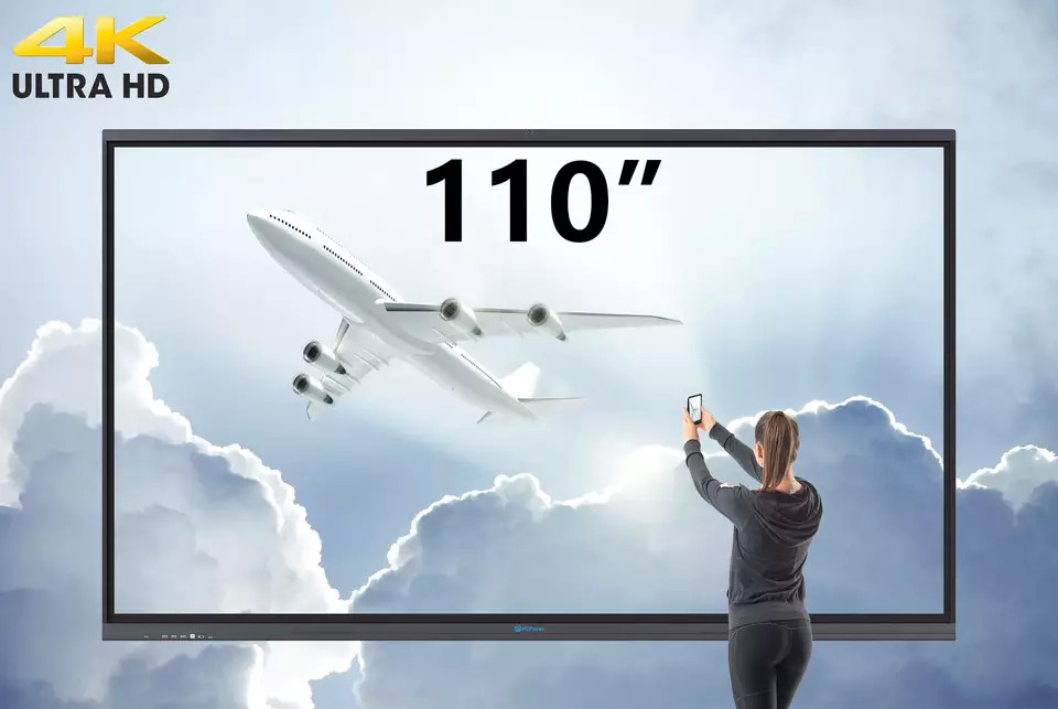  110inch 4K Display Smart Flat Panel Touch Screen Interactive Board Manufactures