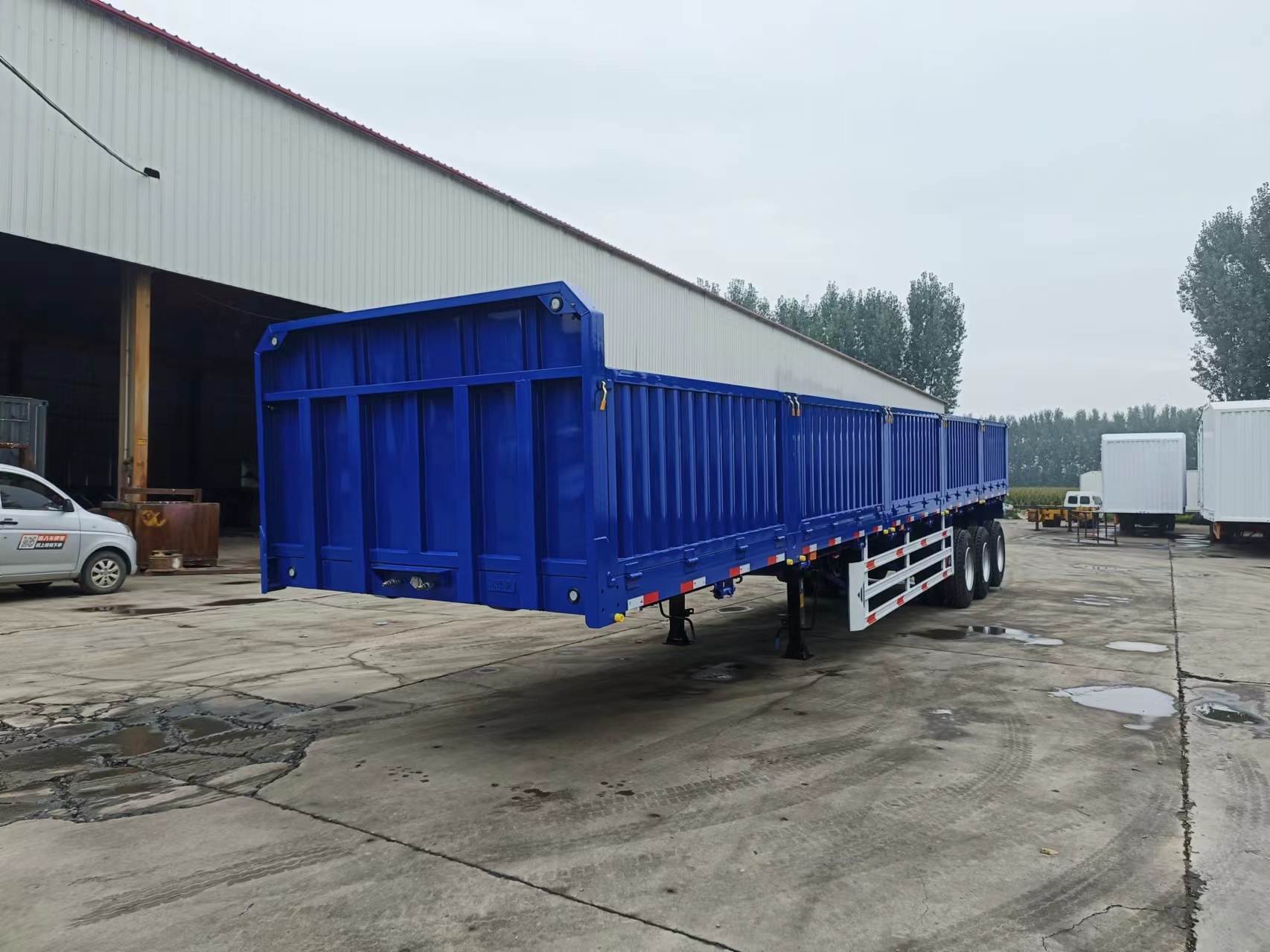 Truck 3-axle Fence Truck Cargo Semi Trailer Trailer Fence Side Wall Semi Trailer China Supplier