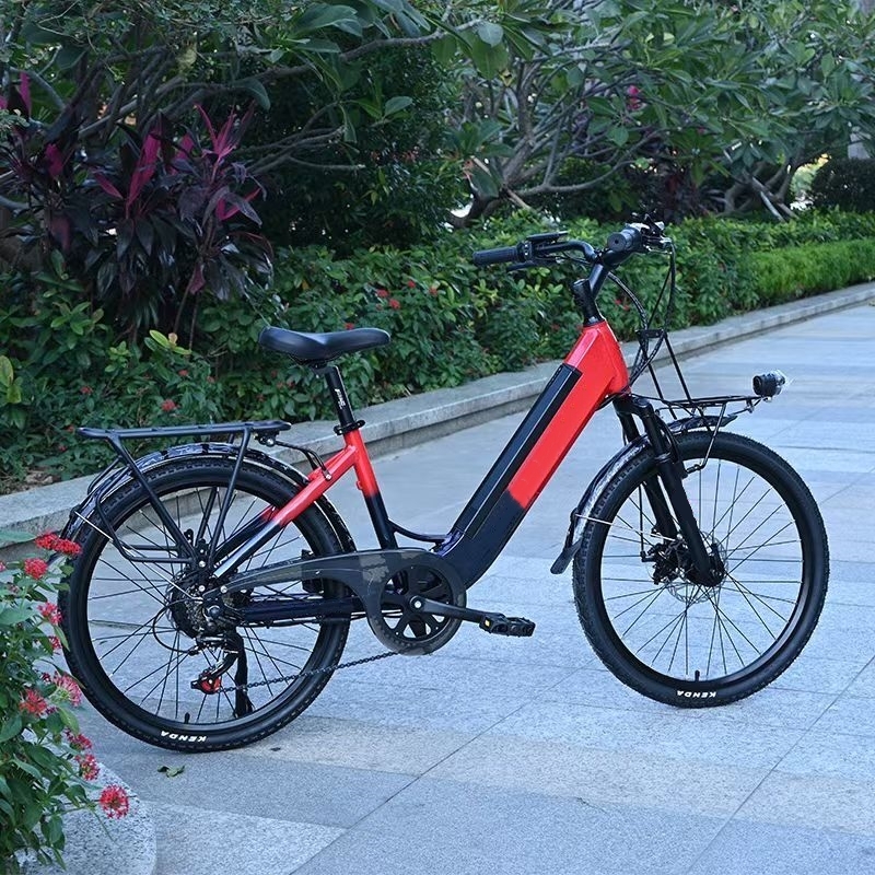 Ladies Step Thru Electric City Bike 36V 11Ah 7 Speed 26" / 24" Electric Bicycle