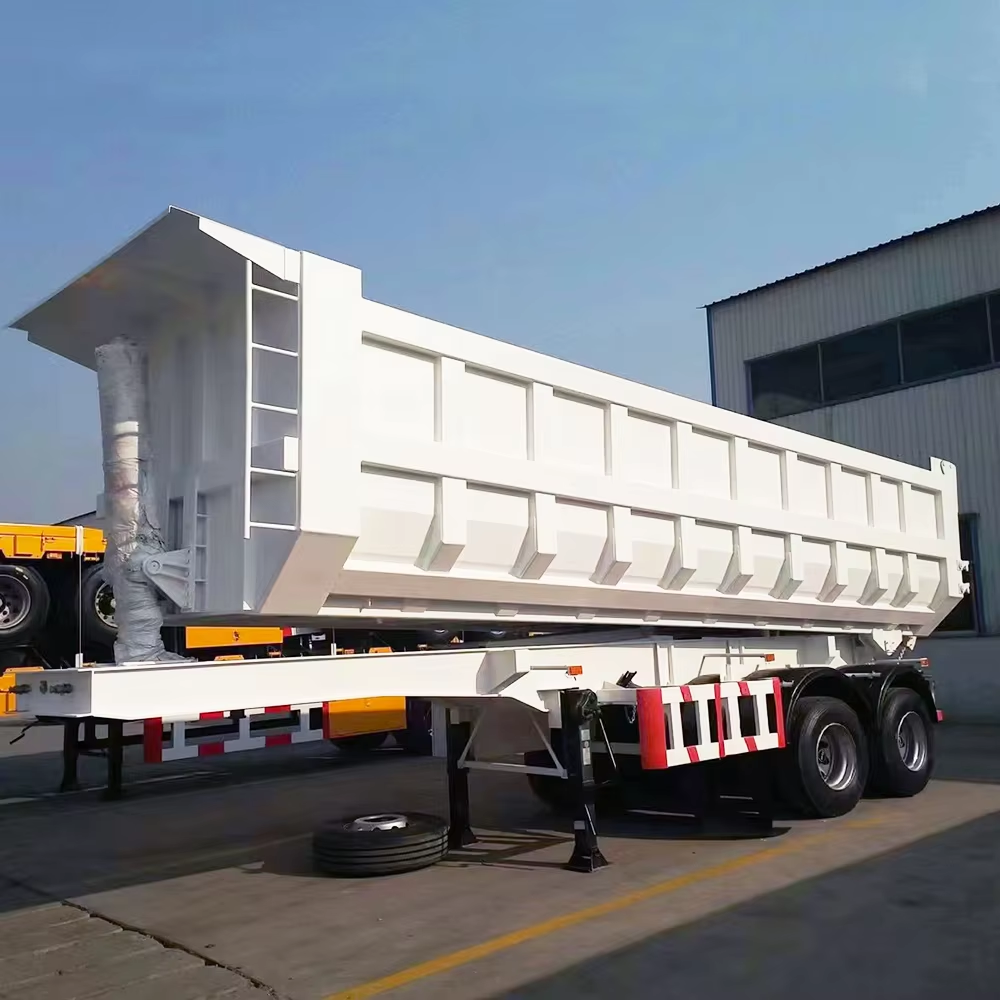CIMC new brand 350CC 2 3 4 Axle Motorized Tipper Cargo Tricycle Motorcycle Dumper Cargo semi trailer