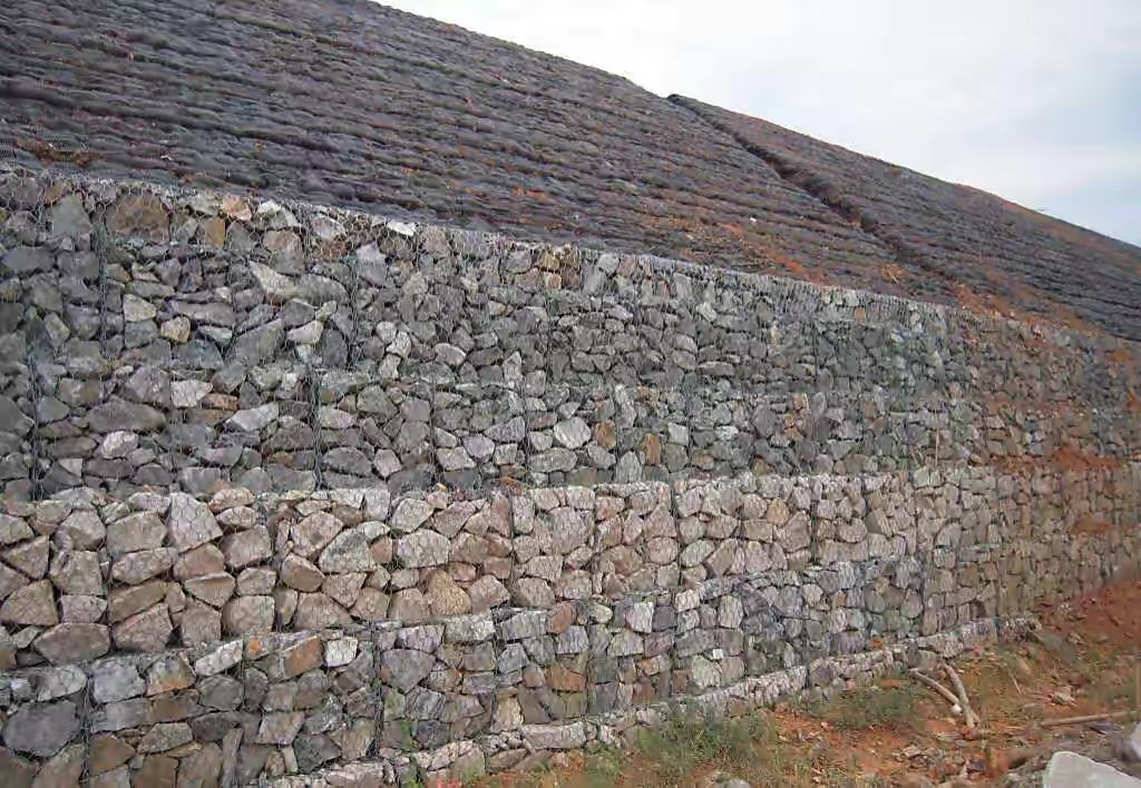 Dia 2.2mm Gabion Wire Mesh Flood Control Retaining Wall Galvanized Iron