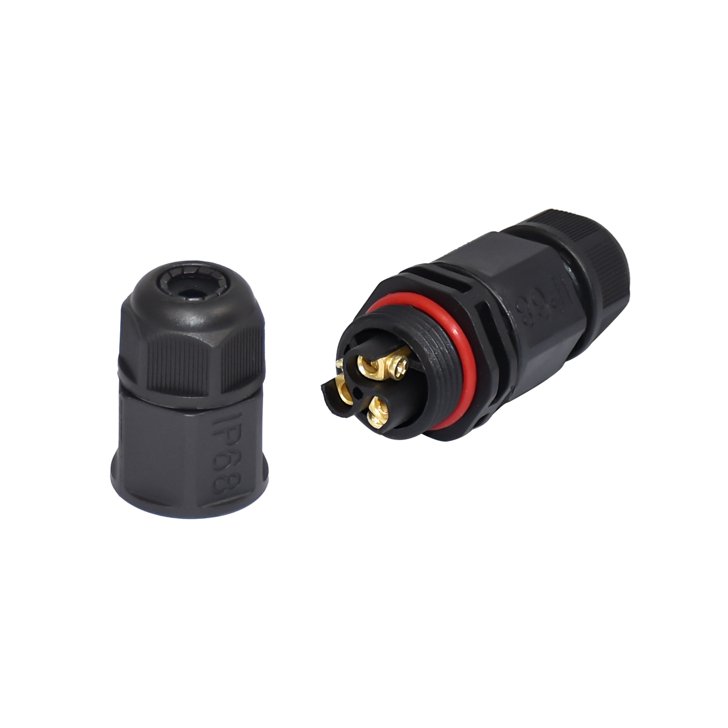 M20 Assembly Screwed Straight Waterproof Connector Lighting Project 3 Ways 20A