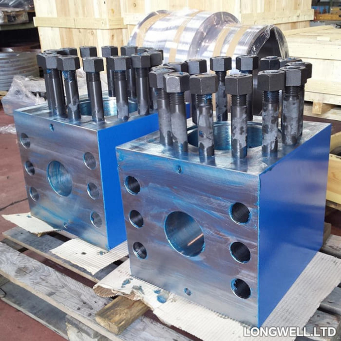 Hydraulic Diesel Engine Mud Pump Module With Computer Controlled Heat Treat 35CrMo