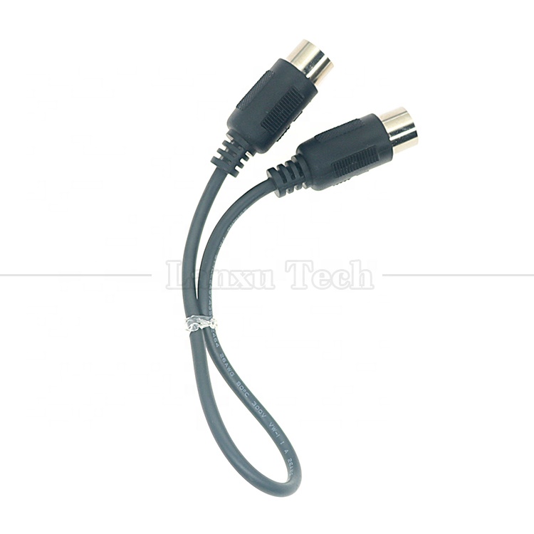 0.2m 1m 2m 3m Shield Male to Male MIDI 6 Pin Din Extension Cable for Keyboard Microphone Guitar