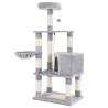 Buy cheap Adjustable Sturdy Wooden Cat Tree Box Tall Corner Activity Centre With Basket from wholesalers