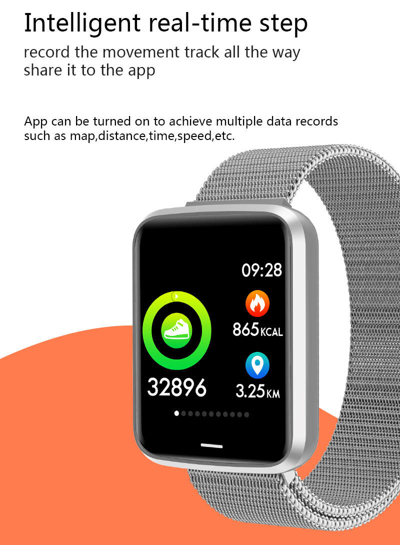 1.3in NFC Sport Smart Watch Multiple Motion Mode 180mAh Dual PPG