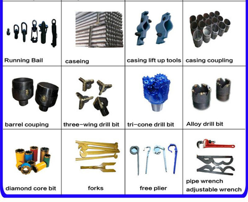 Sampling Collection Coring Crawler Mounted Drill Rig 120 mm Hole Diameter 150-220 Meters Depth