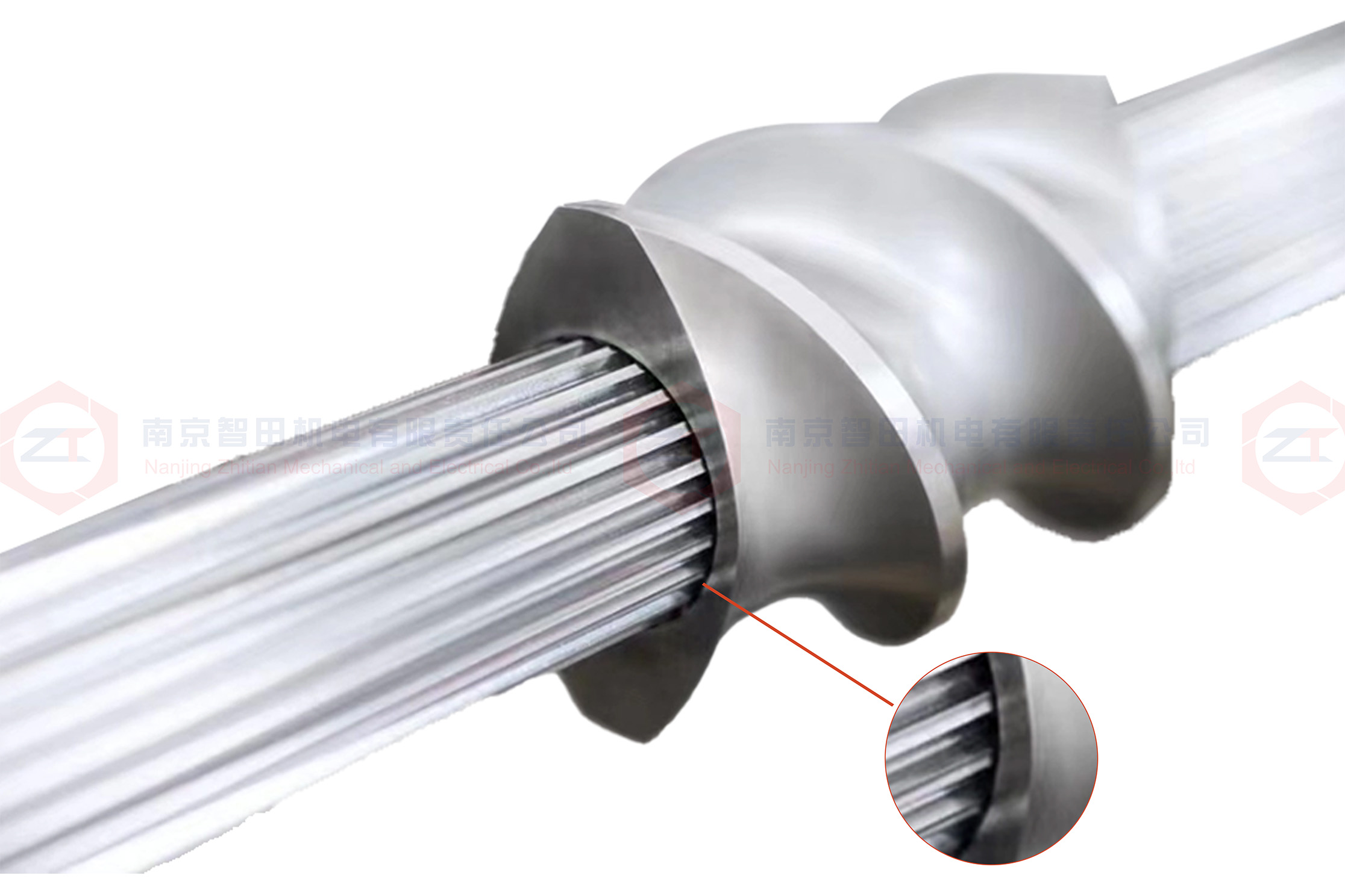 Twin screw shaft