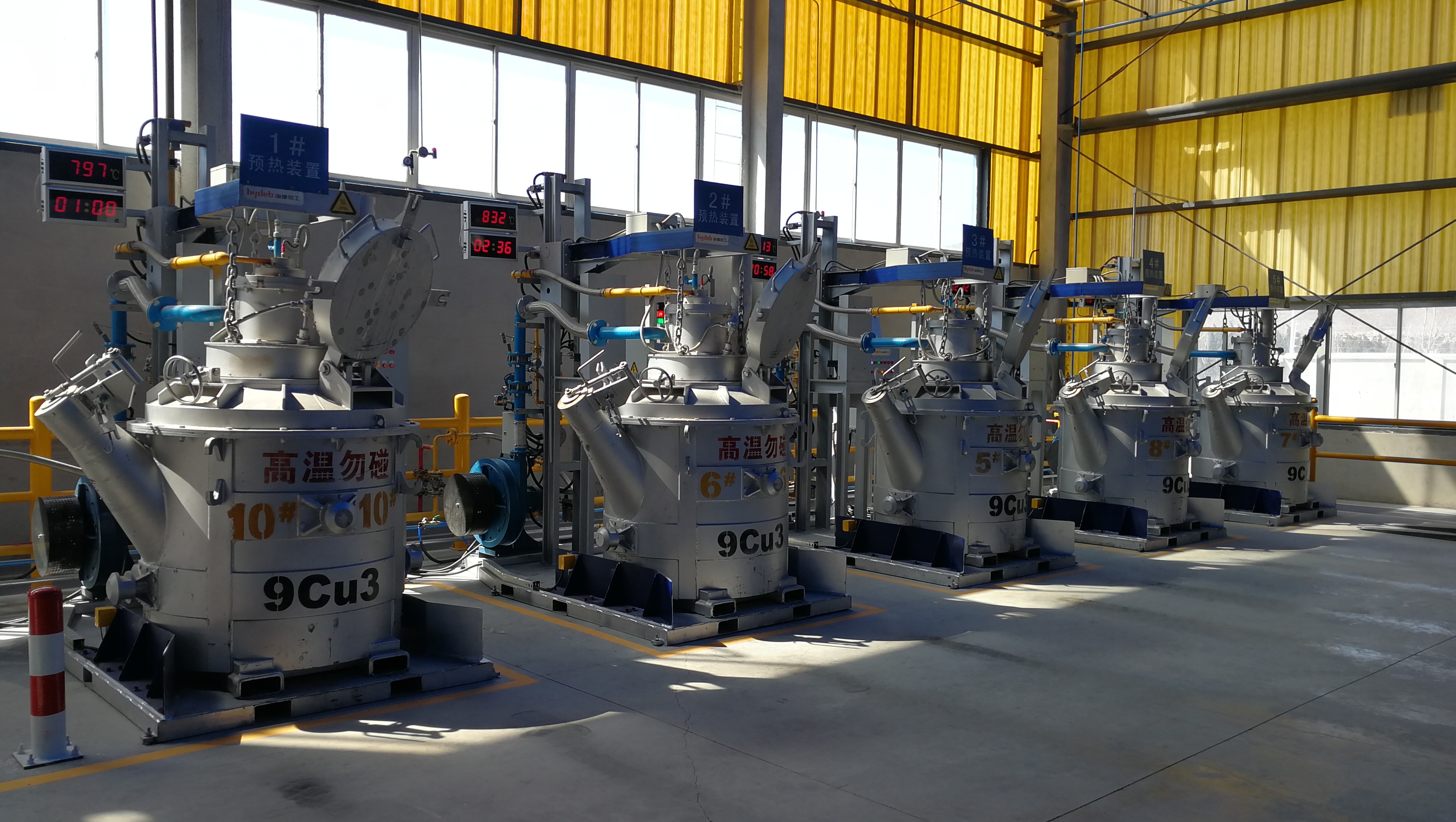 30 M3/H High Gas Flow Rate Ladle Preheater For Transfer Ladles