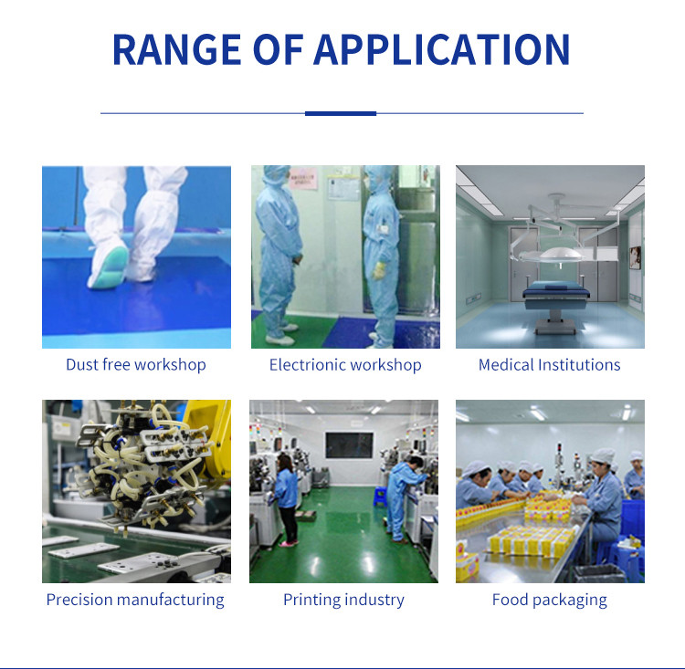 Decontaminating Cleanroom Floor Door Dust Control Adhesive White Sticky Mat