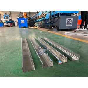 80-300mm automatic size changeable C purlin making machine CZ size interchangeab