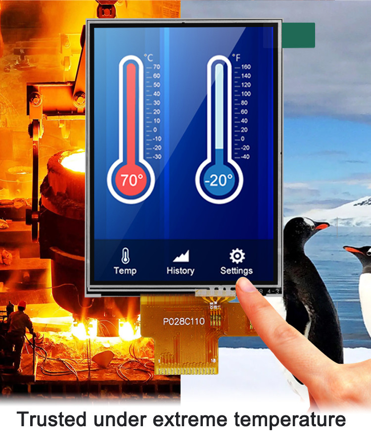 Polcd 4 Wire SPI 2.8 Lcd Module RoHS 240X320 TFT Resistive Touch Screen