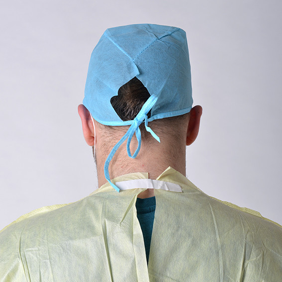 PE Coated Disposable Sterile Surgical Gowns Waterproof Fluid Resistant CE FDA