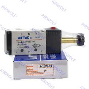  AIRTAC 4V200 Series 5/2 way, 5/3 way Electric Solenoid Valves 1/8&quot; Port Size with Directional Control Function and 0.15~0.8MPa Operating Temperature Manufactures