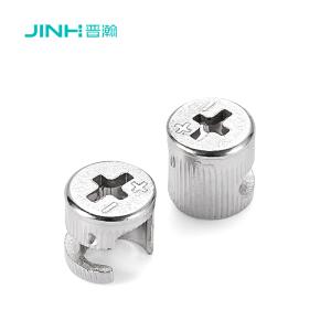  Jinhan Easy To Install 15mm Cam Lock Jh-1050 | Cold Rolled Steel Nickel Plated Cam Connector | Concealed Fastener For Cabinets Manufactures