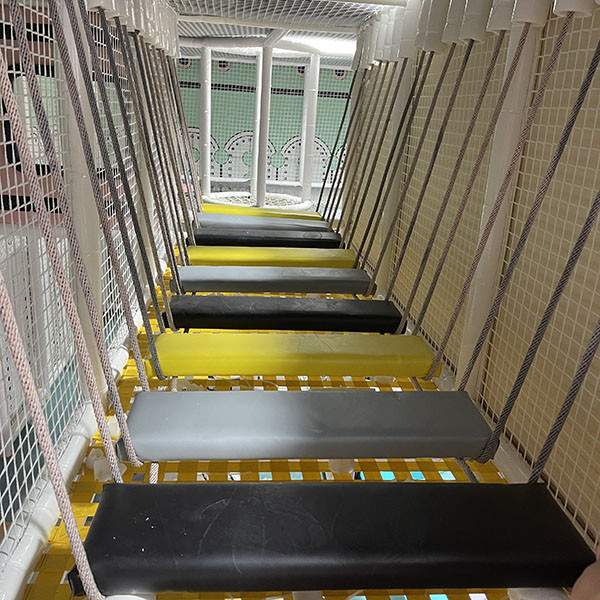 Double Layer Junior Ninja Course Equipment For Indoor Playground