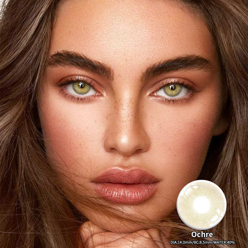 Solid Graphite Coloured Natural Eye Contact Lenses Without Power 14.0mm