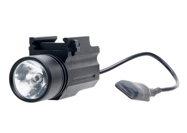 Waterproof Tactical LED Flashlight For Pistol 800 Lumen Yellow Light Weapons -